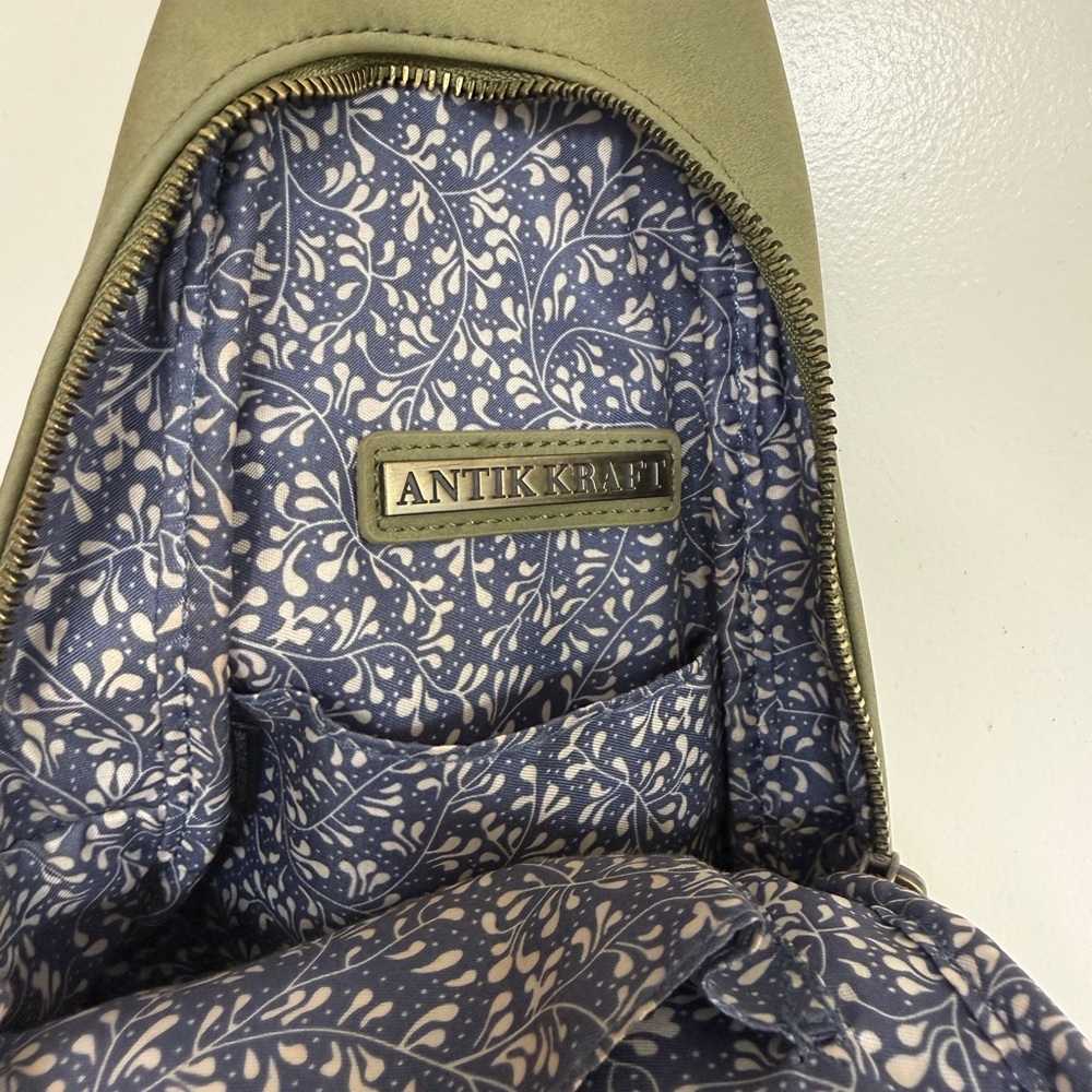 Antik Kraft Sage Green Sling Backpack - Picture 3 of 4